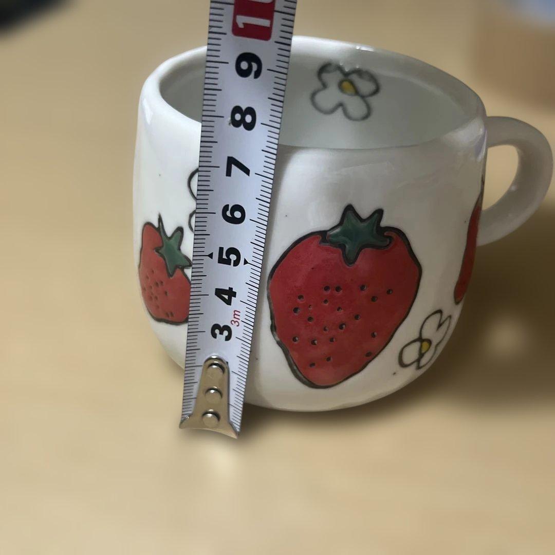 いちご柄 マグカップ 陶器 韓国の写真9枚目
