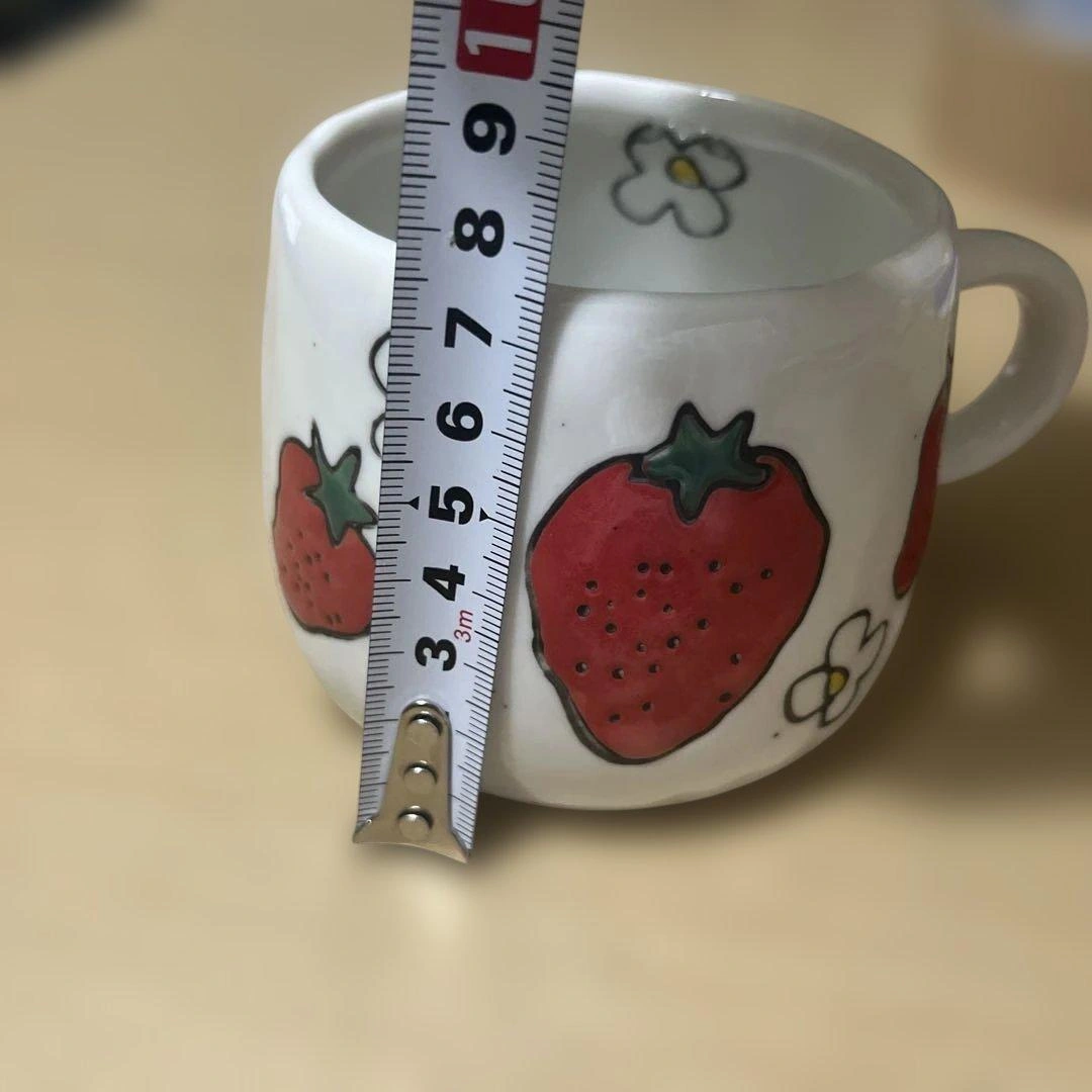 いちご柄 マグカップ 陶器 韓国の写真9枚目