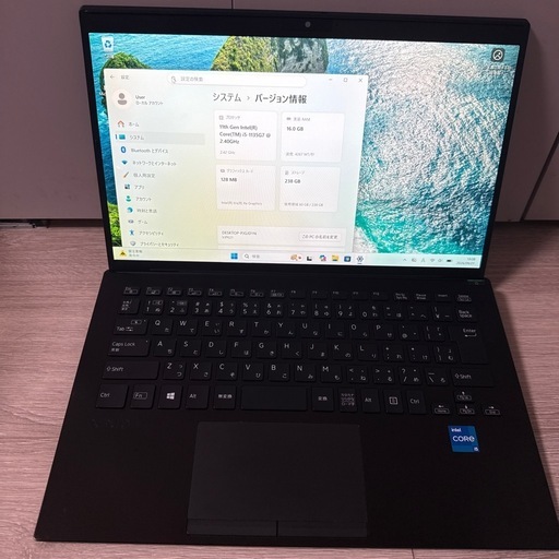 【訳あり】VAIO Pro PK VJPK21 14型 i5/16GB/256GB LTEの写真2枚目