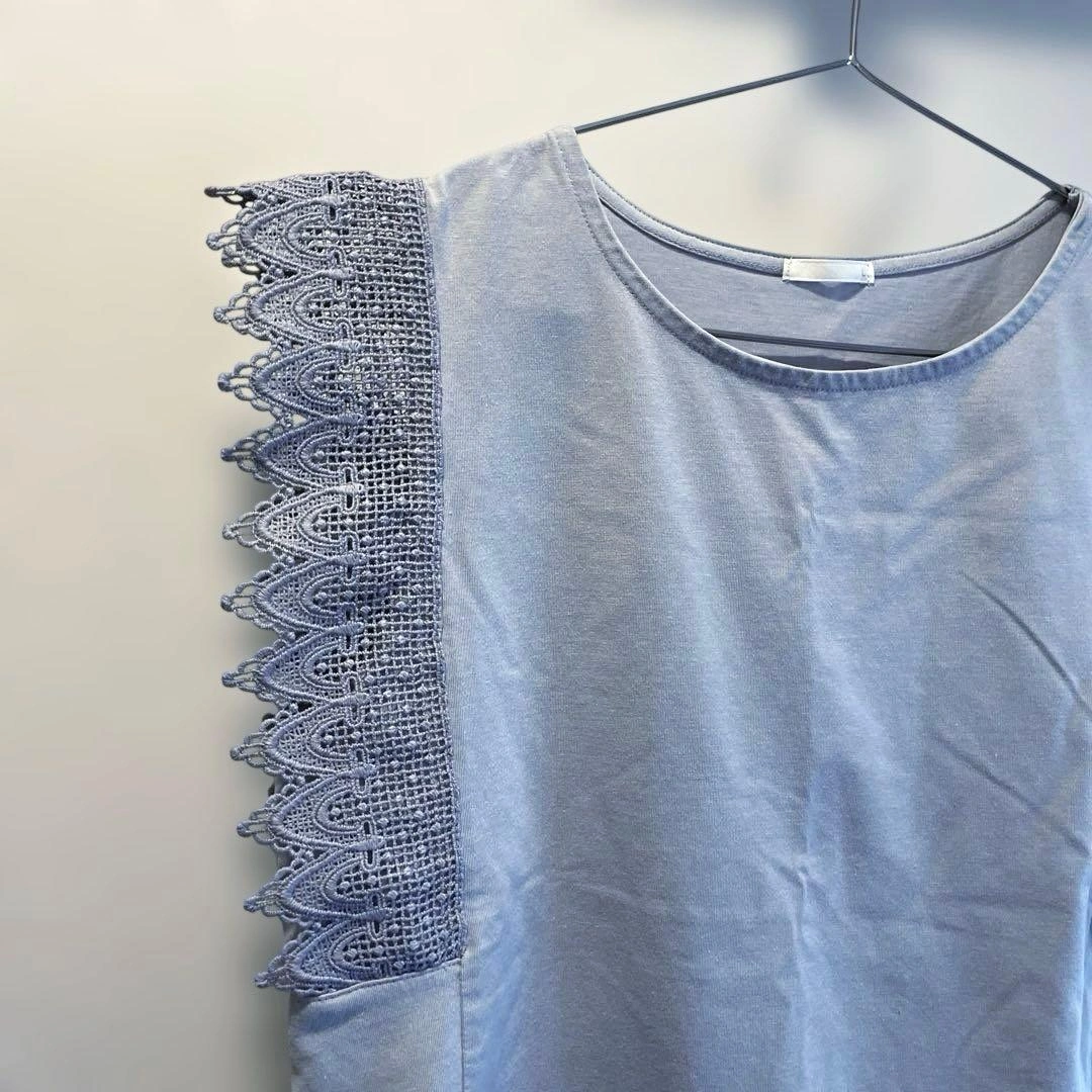 GU袖レースTシャツ