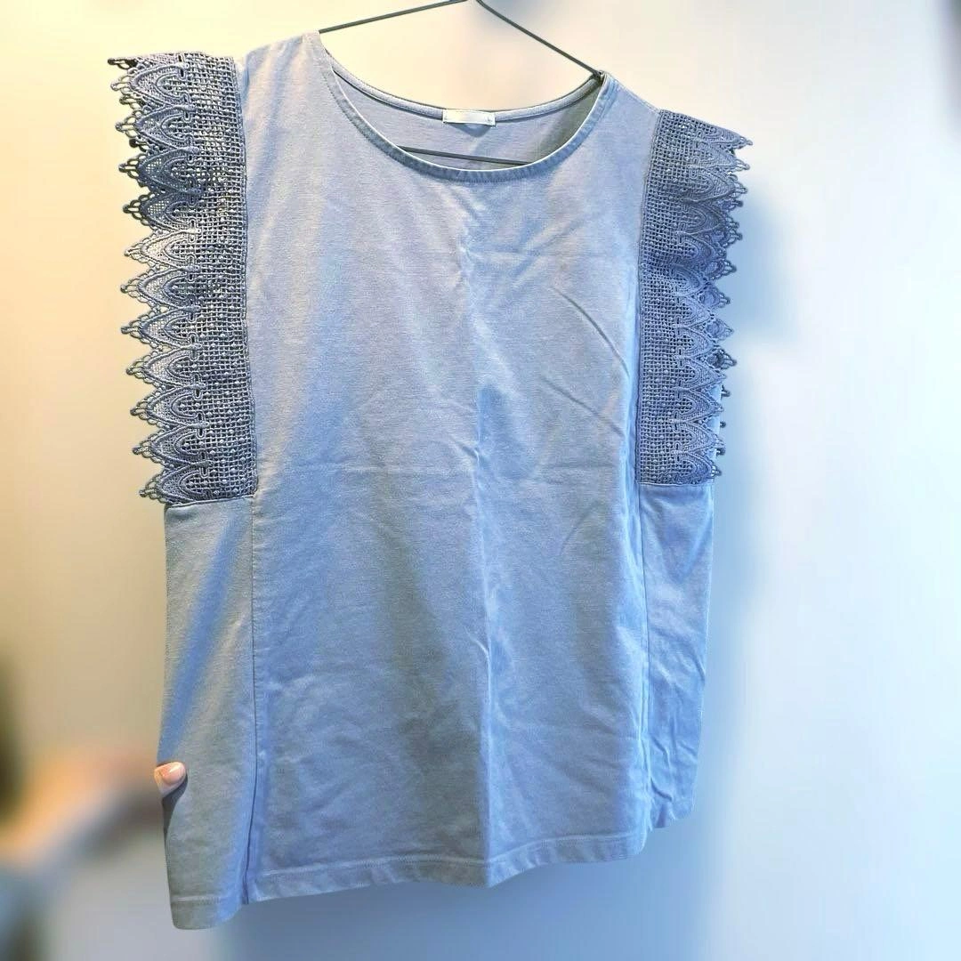 GU袖レースTシャツの写真2枚目