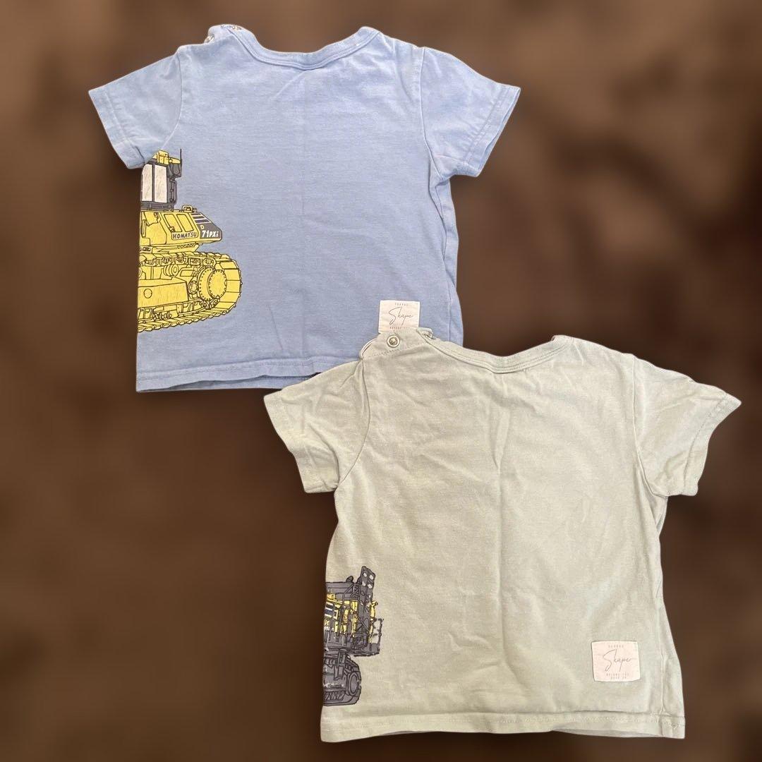 コマツ 重機 Tシャツ 2枚セット 90cmの写真7枚目