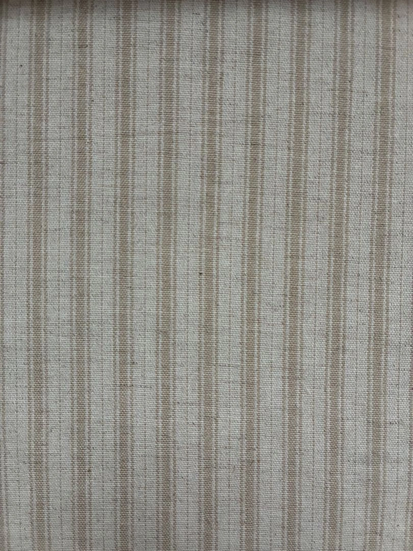 ストライプ柄生地 ベージュ系 110x150 ハンドメイドの写真2枚目