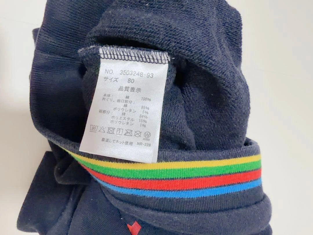 ポールスミス ネイビーのライオンプリント長袖トレーナーの写真4枚目
