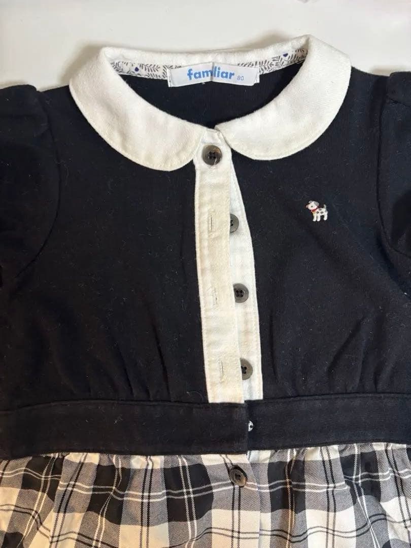 【familiar】ロンパース 80cm(超美品)の写真2枚目