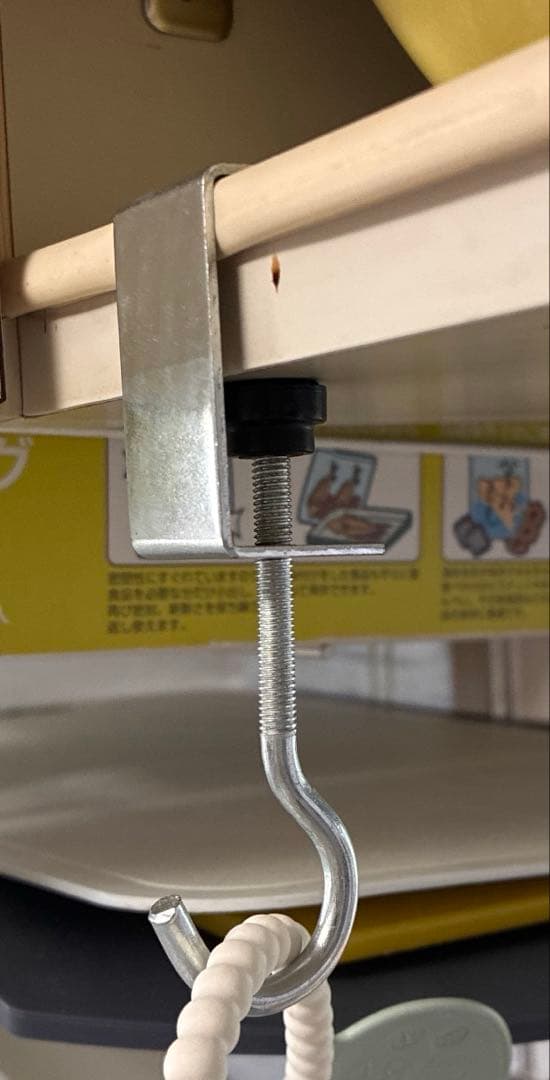 【新品・未使用】多機能卓上スチールフック2個 5.5×3cm 金属製 収納フックの写真6枚目