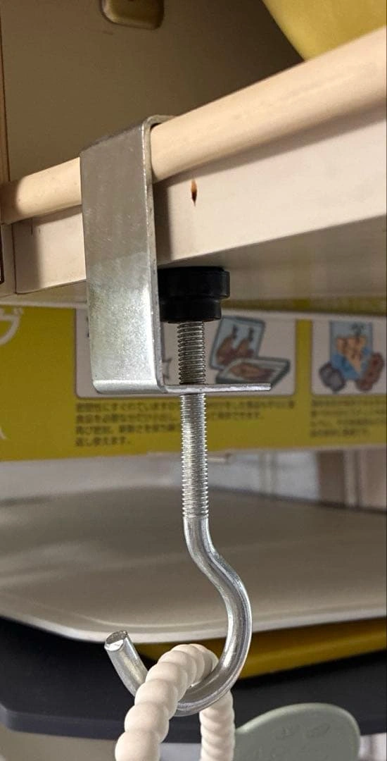 【新品・未使用】多機能卓上スチールフック2個 5.5×3cm 金属製 収納フックの写真6枚目