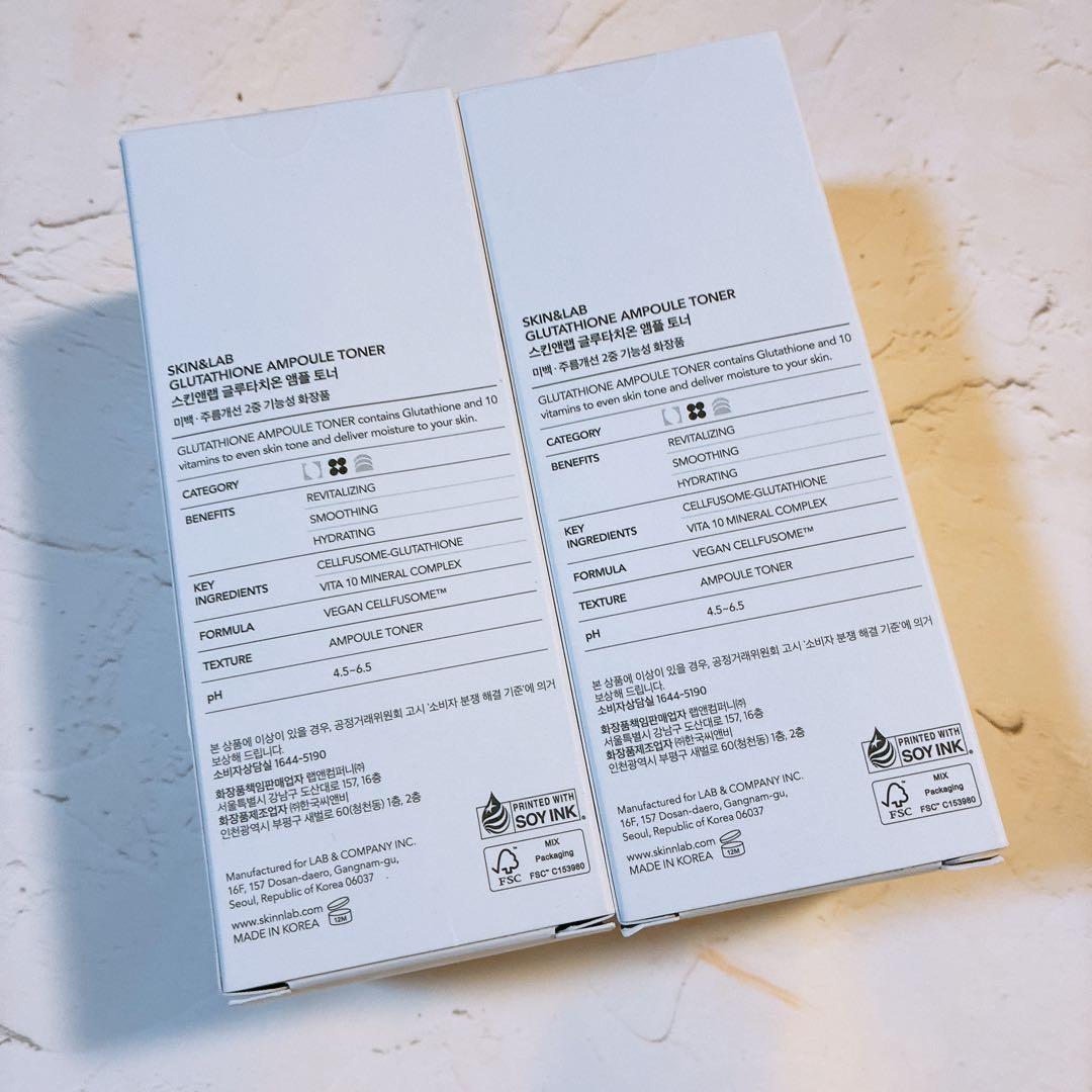SKIN &LAB スキンアンドラブ グルタチオントナー 200ml 2本の写真2枚目