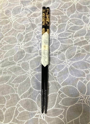 わじま漆　輪島箸　石田漆器店　黒　古都金沢　お箸　未使用　和食器の写真3枚目