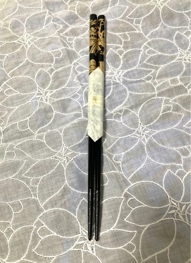わじま漆 輪島箸 石田漆器店 黒 古都金沢 お箸 未使用 和食器の写真3枚目