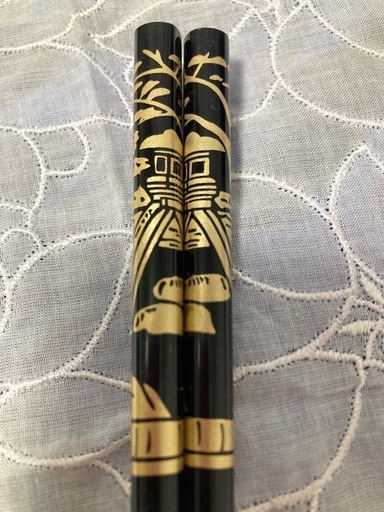 わじま漆　輪島箸　石田漆器店　黒　古都金沢　お箸　未使用　和食器の写真4枚目