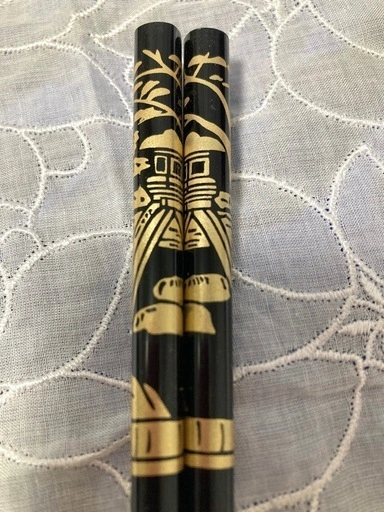 わじま漆 輪島箸 石田漆器店 黒 古都金沢 お箸 未使用 和食器の写真4枚目
