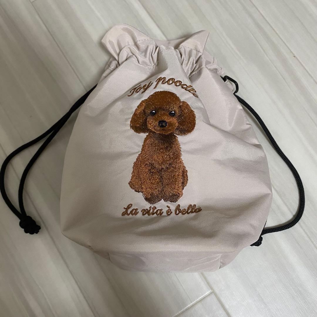 【美品】SOBIA アニマル刺繍コードショルダーバッグ トイプードルの写真5枚目
