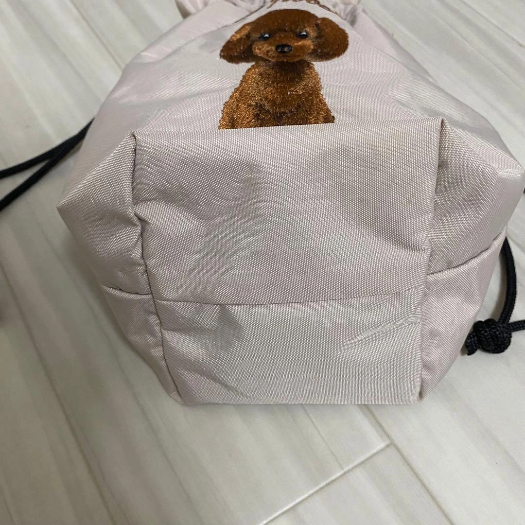 【美品】SOBIA アニマル刺繍コードショルダーバッグ トイプードルの写真6枚目