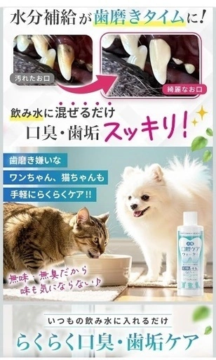 新品未開封 犬猫用 液体ハミガキ 口腔ケアウォーター ドクターワンテクト 250ml