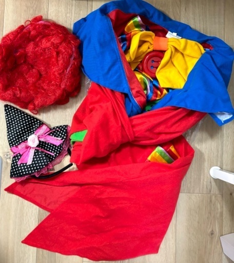 ピエロ コスプレ ハロウィン 仮装 衣装 カチューシャ 子供用