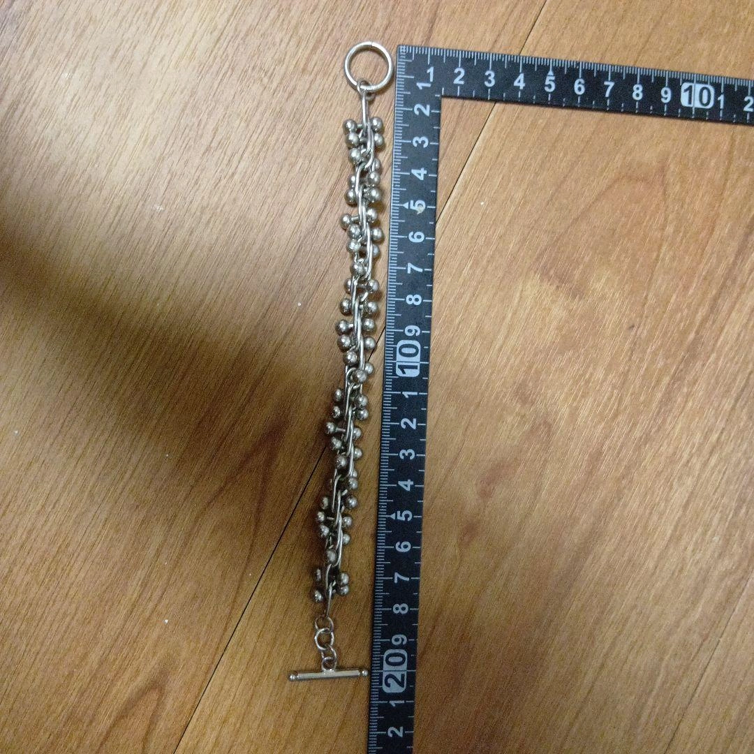 シルバーカラー ボールチェーン ブレスレットの写真2枚目