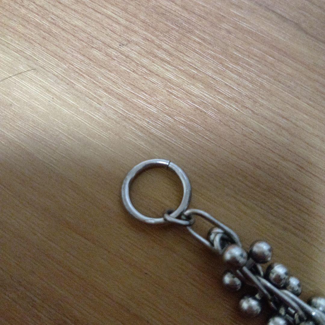シルバーカラー ボールチェーン ブレスレットの写真4枚目