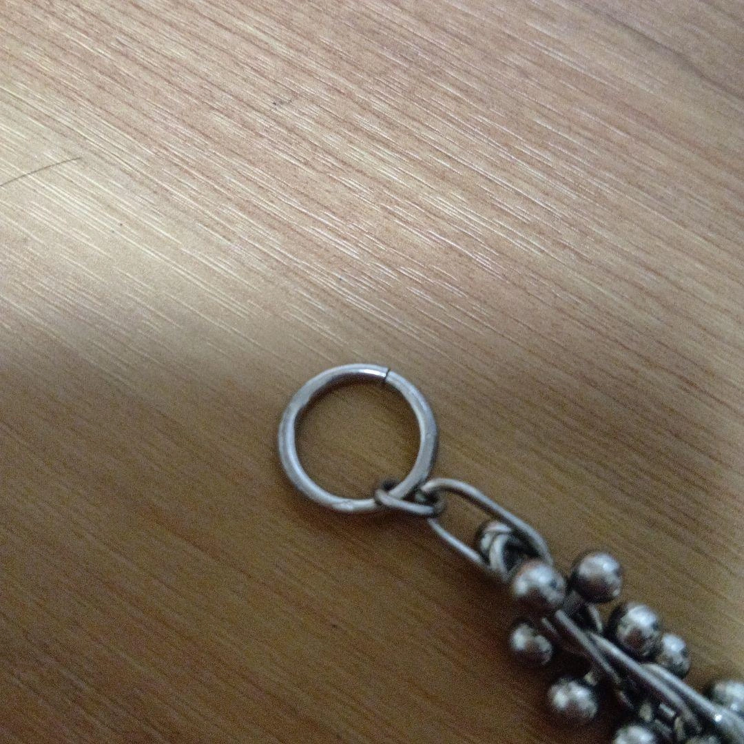 シルバーカラー ボールチェーン ブレスレットの写真4枚目
