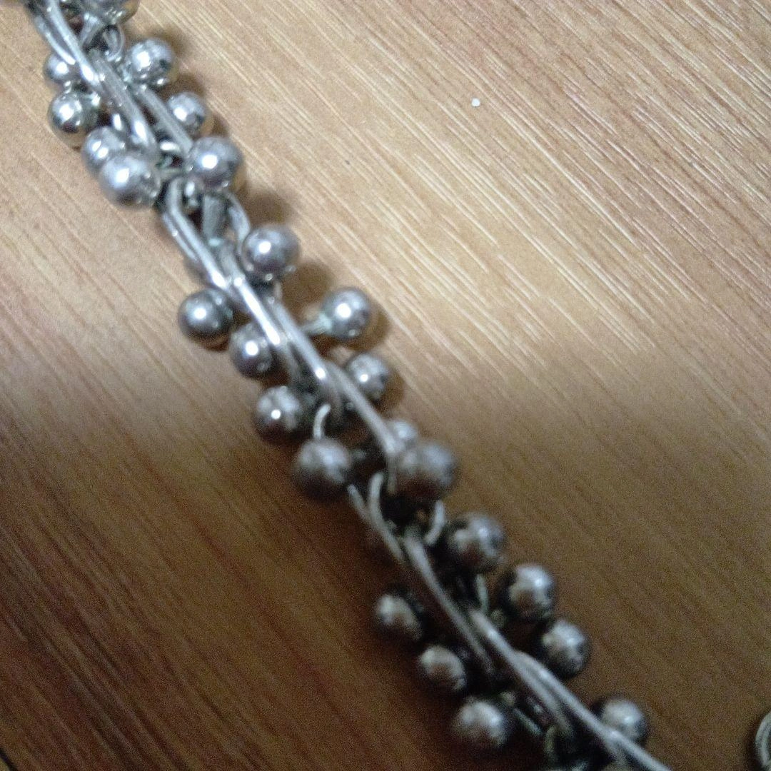 シルバーカラー ボールチェーン ブレスレットの写真6枚目
