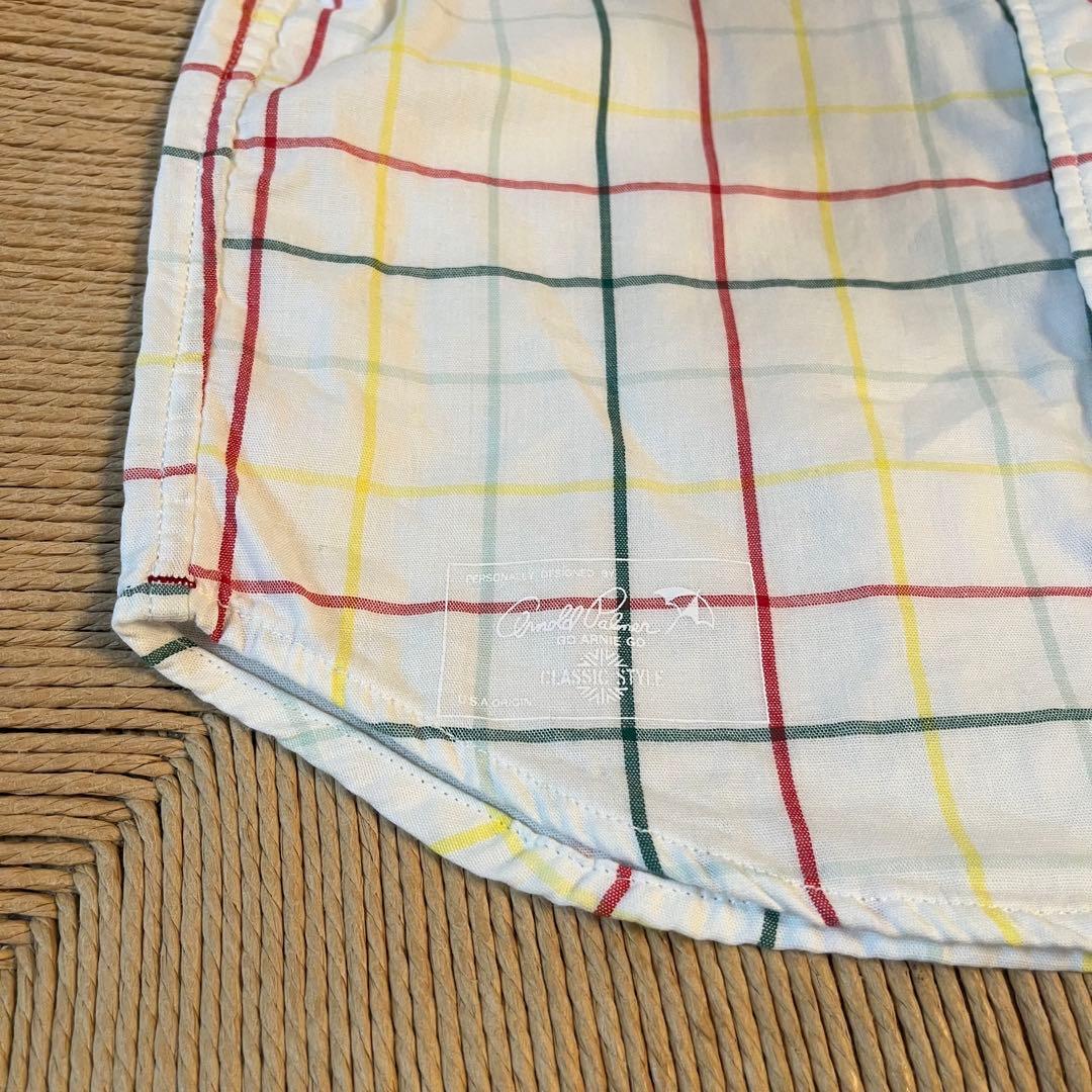 【未着用品：リバーシブル】アーノルドパーマー チェック柄 長袖シャツ 130の写真6枚目