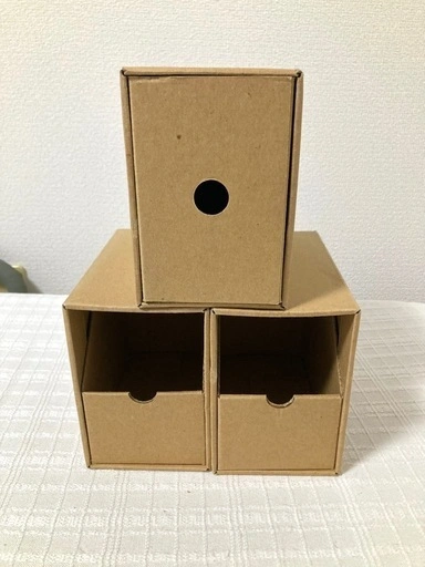 クラフト CD BOX 小物入れ 3個の写真5枚目