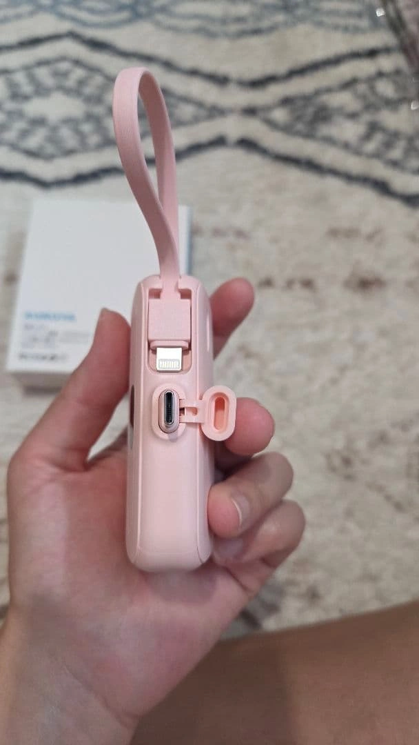 KUKUYA モバイルバッテリー D57 12000mAh ピンクの写真4枚目