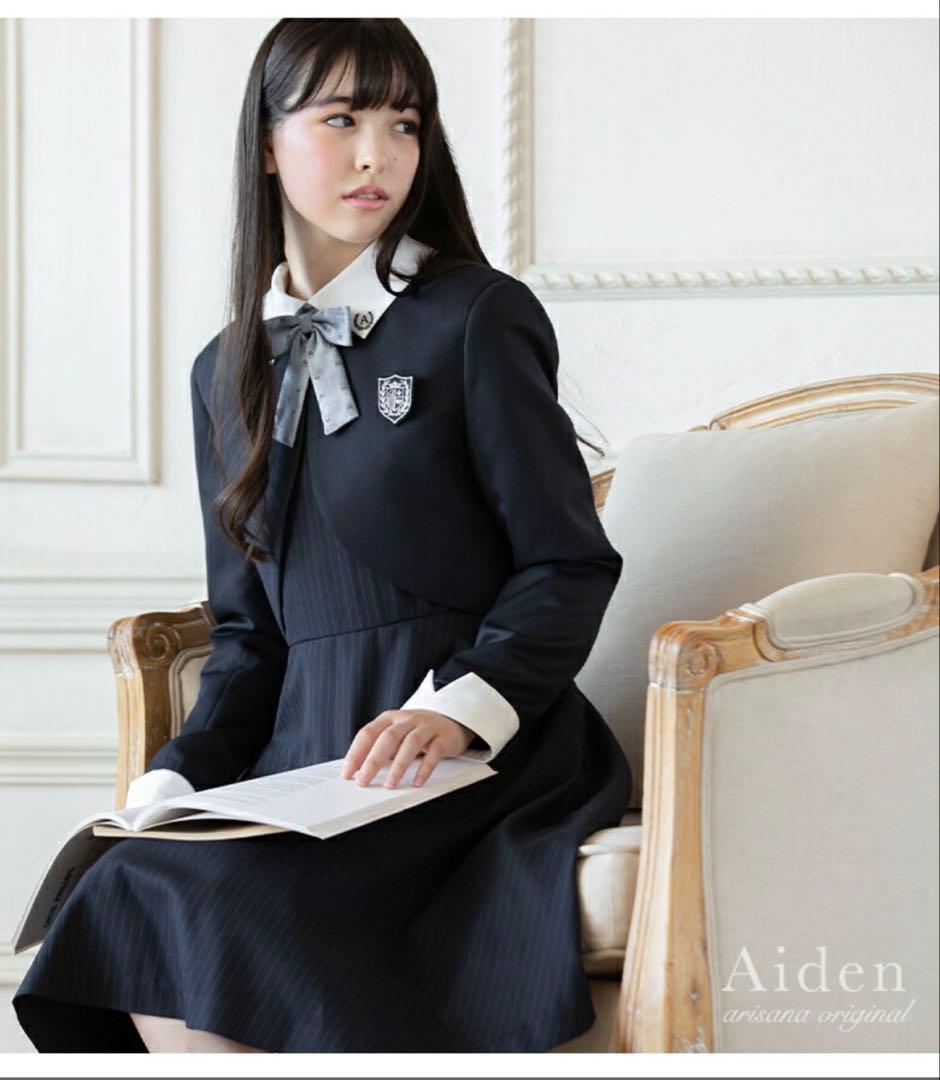 アリサナ　卒業式3点セット(ワンピース/ボレロ/リボンタイ) 160cmの写真5枚目