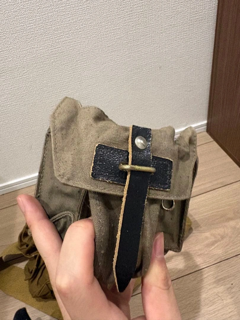 【実物・当時物】旧ソ連軍/東欧軍 キャンバス装備 4点セット 手榴弾ポーチ 冷戦の写真6枚目