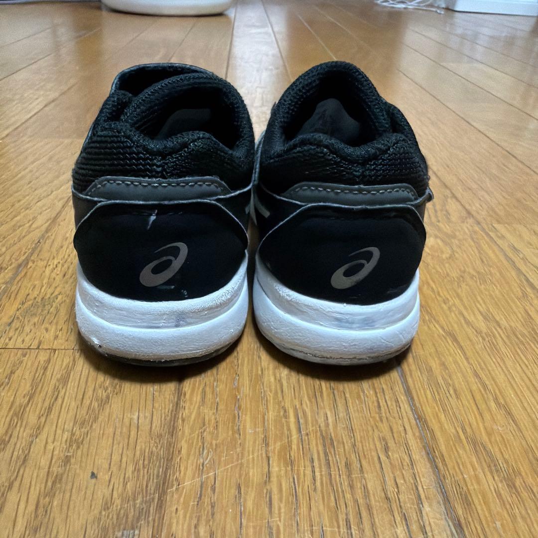 asics LAZERBEAM キッズスニーカー 黒 ベルクロ 16cmの写真7枚目