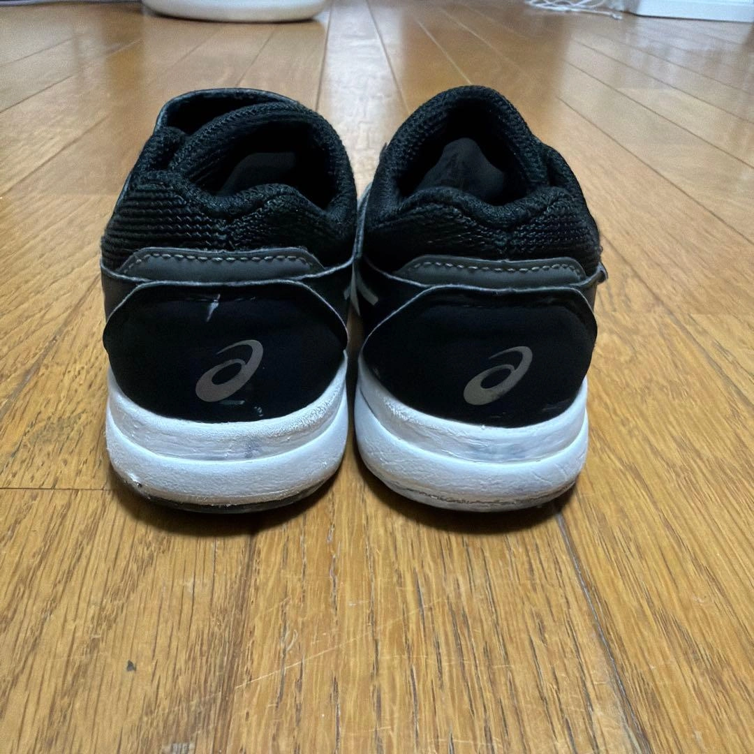 asics LAZERBEAM キッズスニーカー 黒 ベルクロ 16cmの写真7枚目