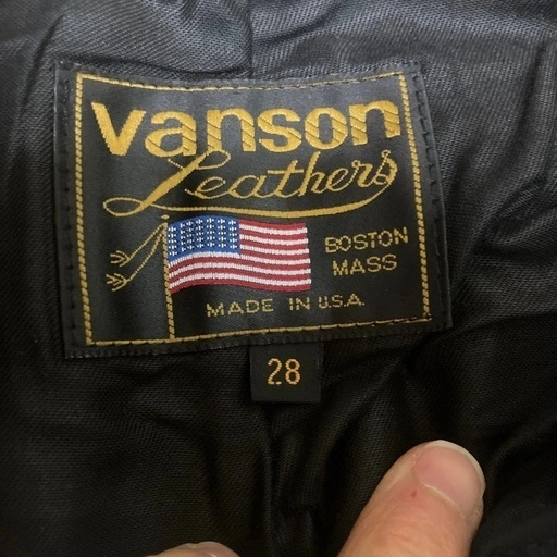 アメリカ VAOSON レザーパンツ28の写真2枚目
