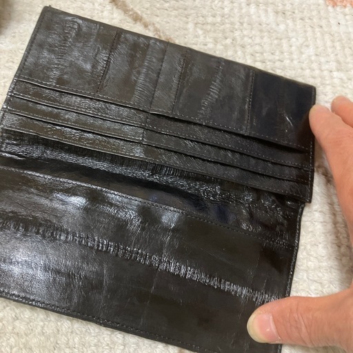 本革　紳士用長財布　札入れの写真3枚目