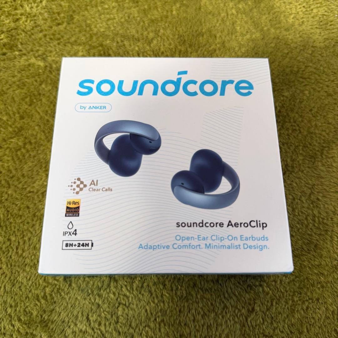 【新品未開封】Soundcore AeroClip ワイヤレスイヤホン
