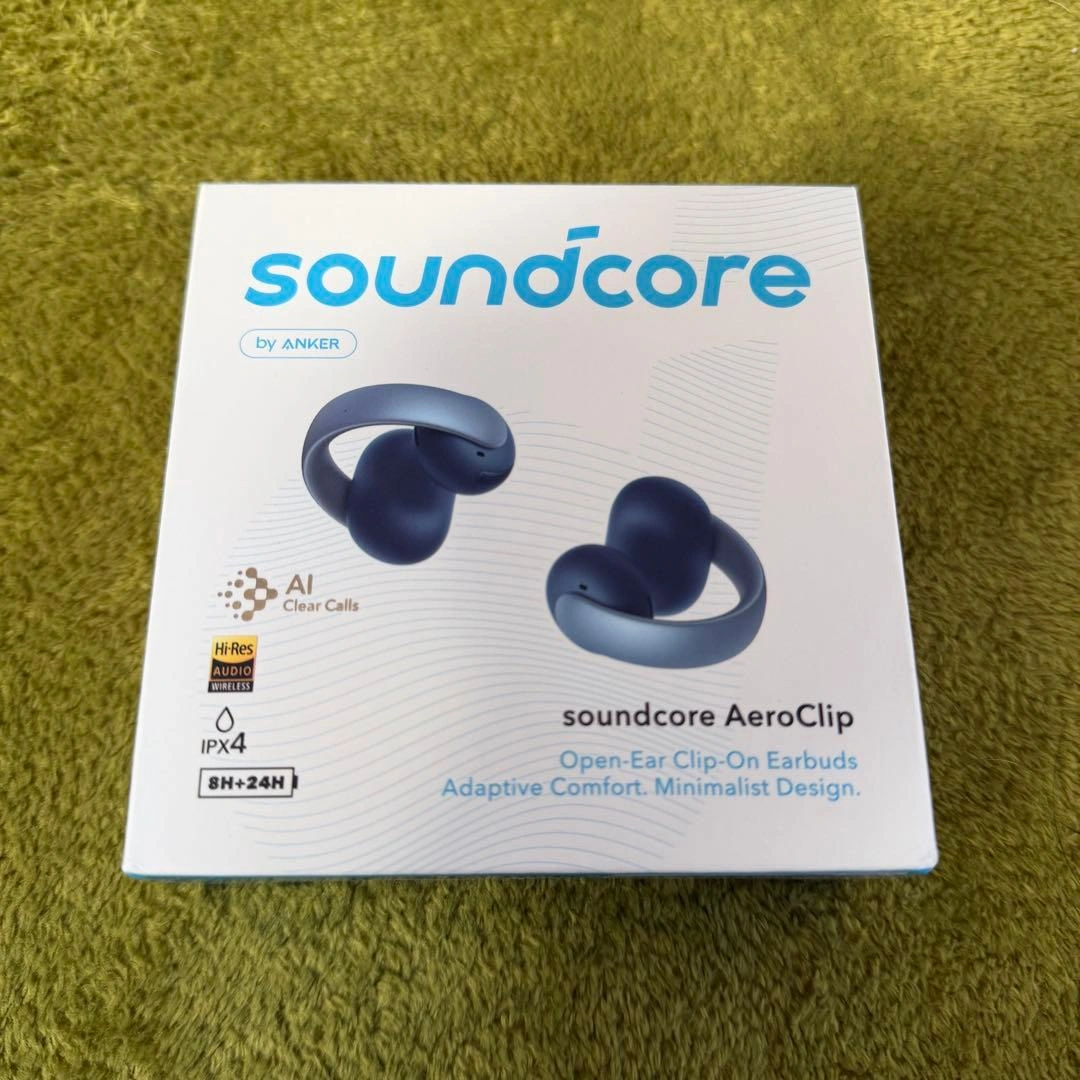 【新品未開封】Soundcore AeroClip ワイヤレスイヤホン