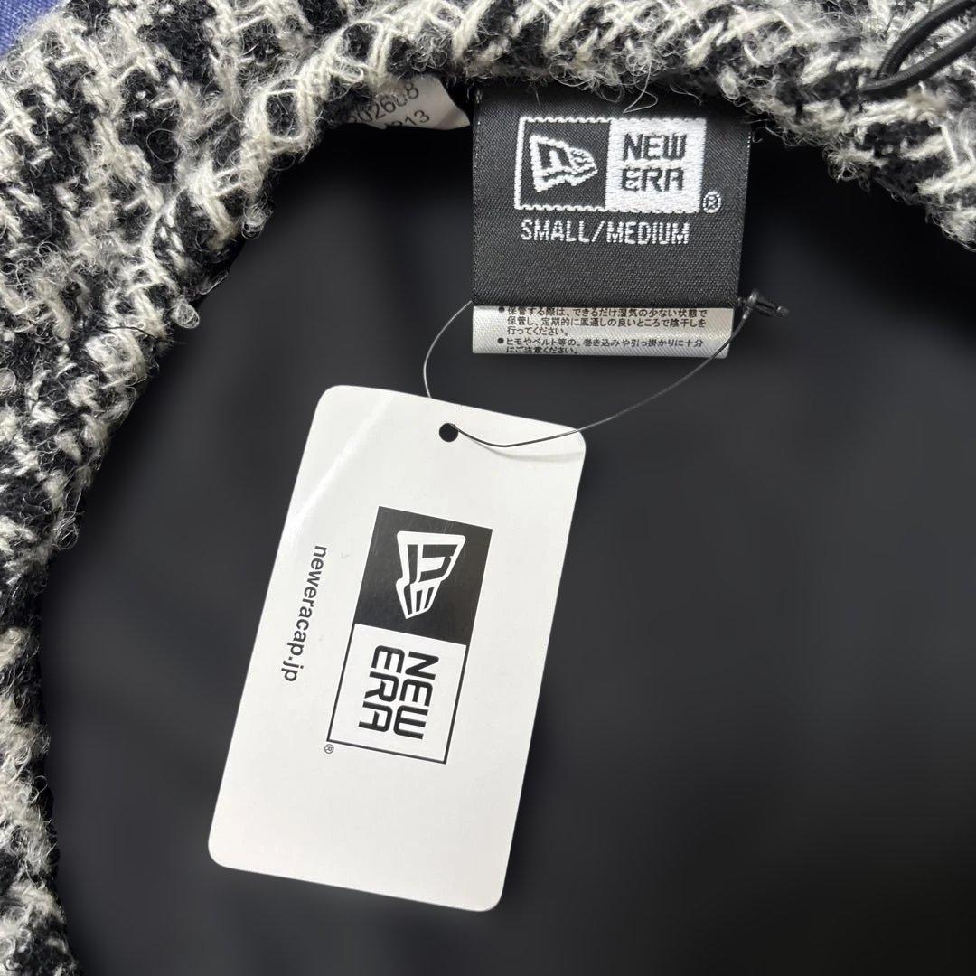 【新品未使用品✨】NEW ERA ベレー帽 ツイード ブラック S/Mの写真2枚目