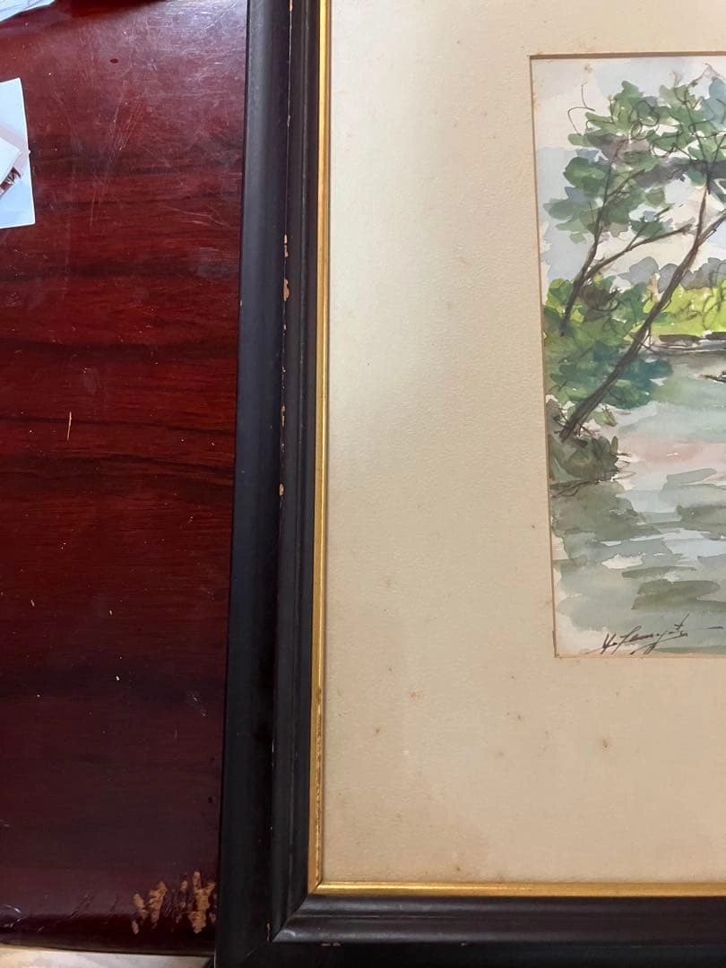 水彩画 風景画 額装の写真2枚目