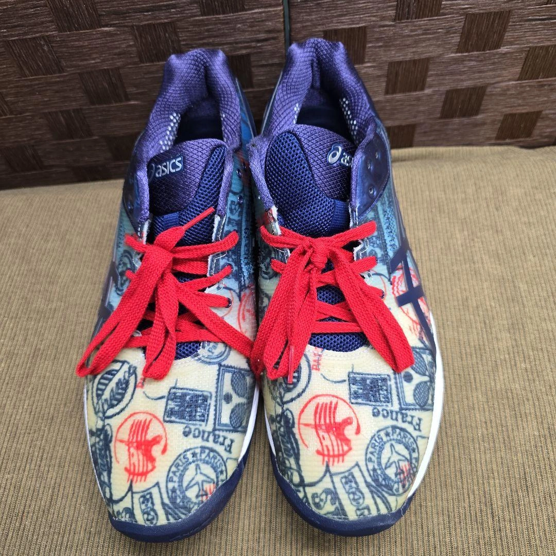 asics E711N 限定カラー インディゴブルー オールコート用 29cmの写真2枚目