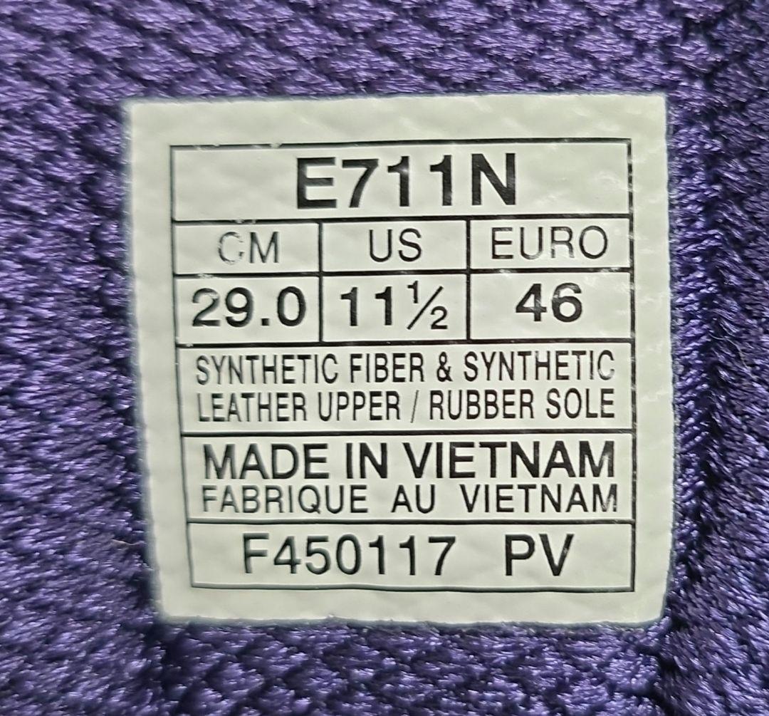 asics E711N 限定カラー インディゴブルー オールコート用 29cmの写真3枚目