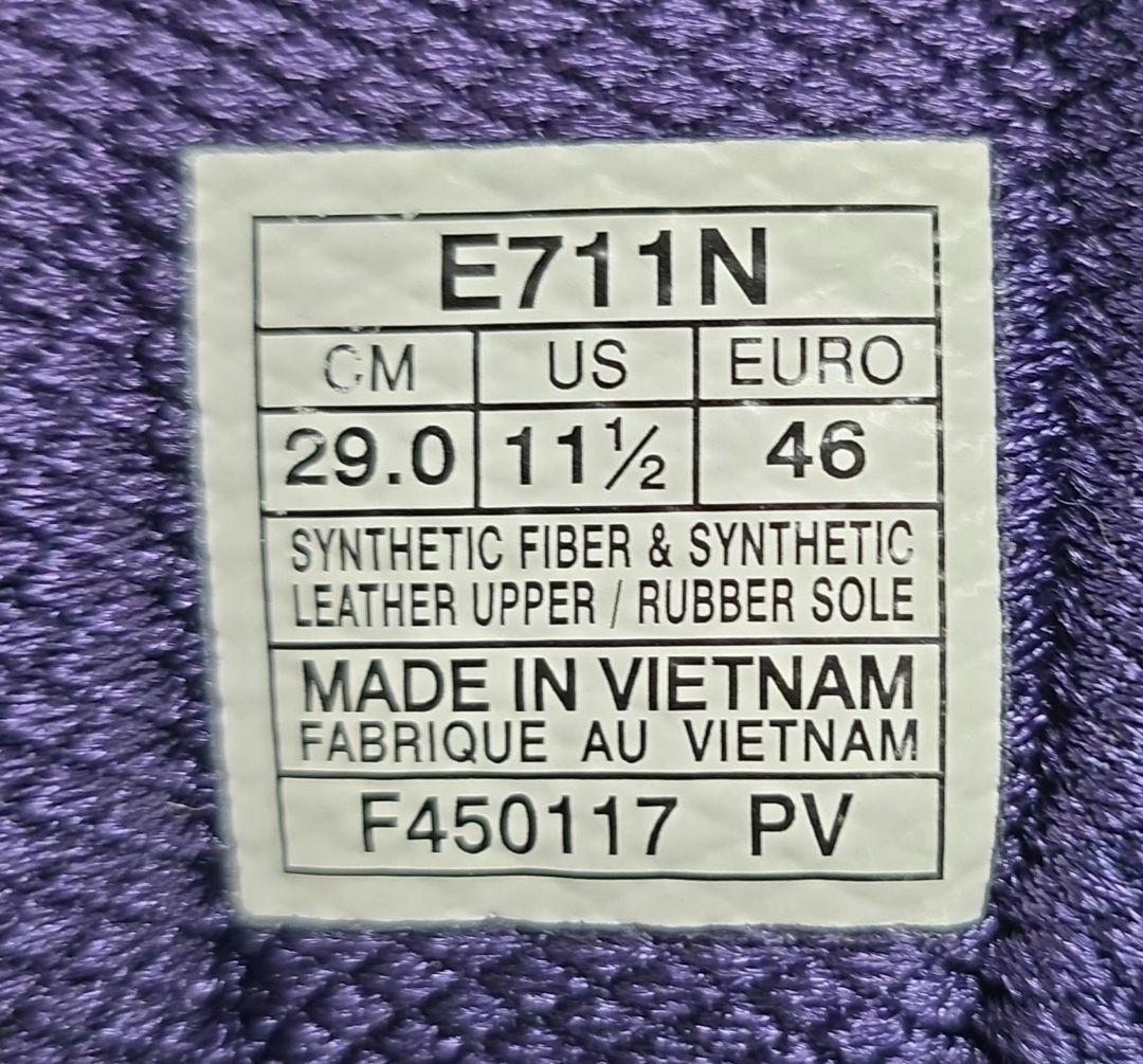 asics E711N 限定カラー インディゴブルー オールコート用 29cmの写真3枚目