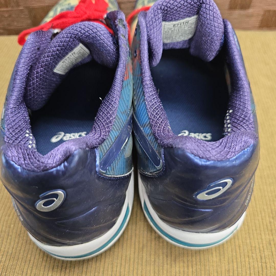 asics E711N 限定カラー インディゴブルー オールコート用 29cmの写真9枚目