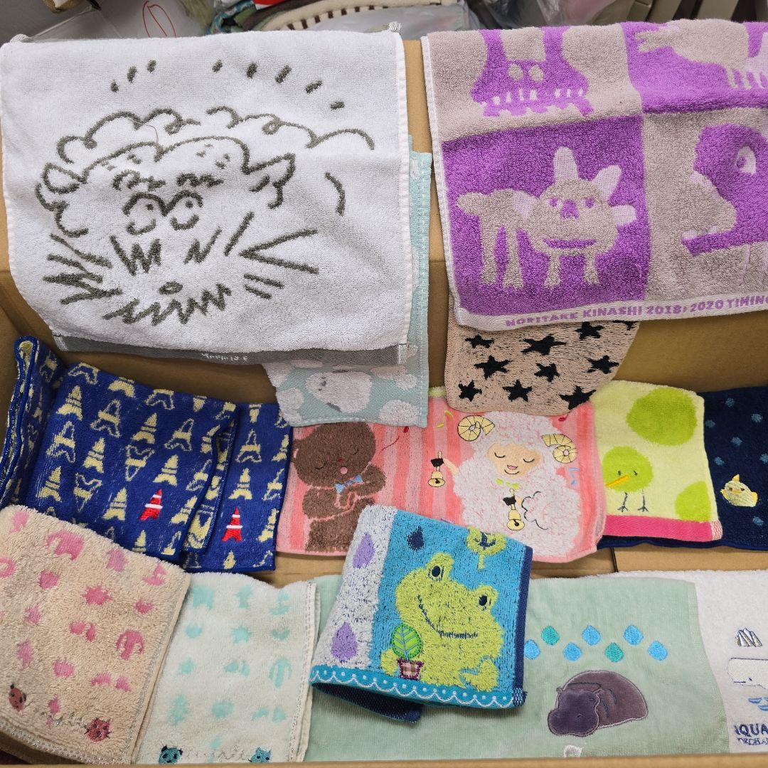 ミニタオル ハンドタオル ３０枚 セット まとめ売り 子供向き 男女混合 動物等の写真4枚目