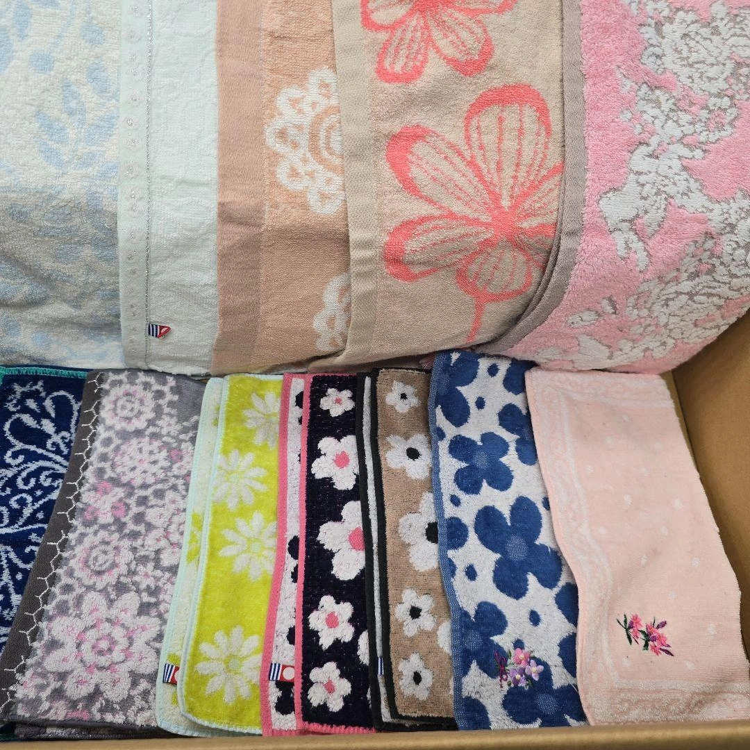 ミニタオル ハンドタオル 20枚セット まとめ売り 今治タオルのみ 女性向きの写真2枚目