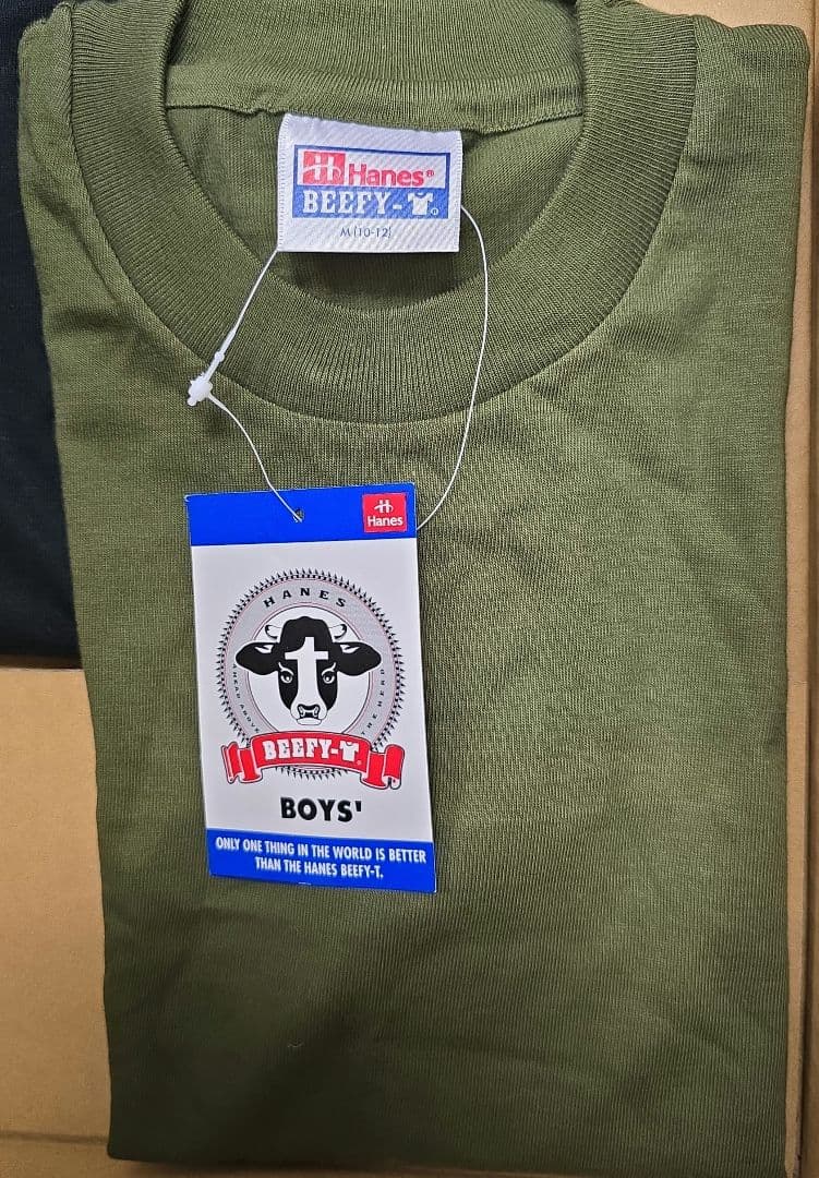 Hanes BEEFY-T リンクコーデ用 メンズ(L) ボーイズ(M・140)の写真3枚目