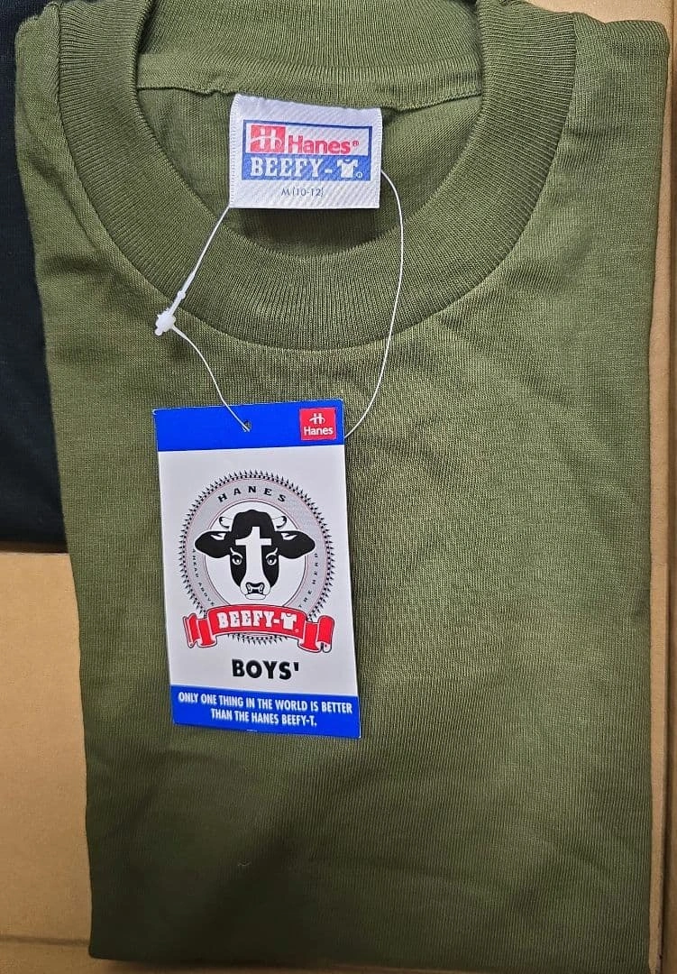 Hanes BEEFY-T リンクコーデ用 メンズ(L) ボーイズ(M・140)の写真3枚目