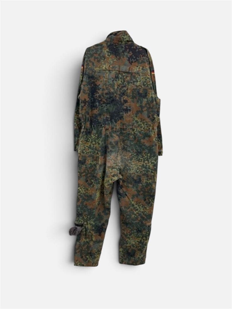 【希少実物】ドイツ軍 フレック迷彩 カバーオール L ツナギ タンカースーツの写真2枚目