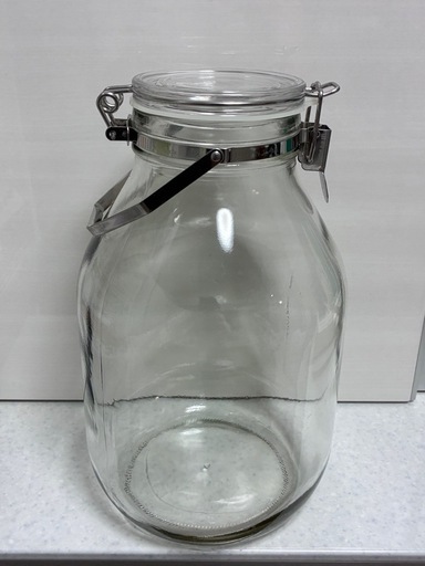 セラーメイト 【新タイプ】 取手付 密封瓶 保存容器 梅酒 びん 果実酒 づくり 4L ガラス 日本製の写真2枚目