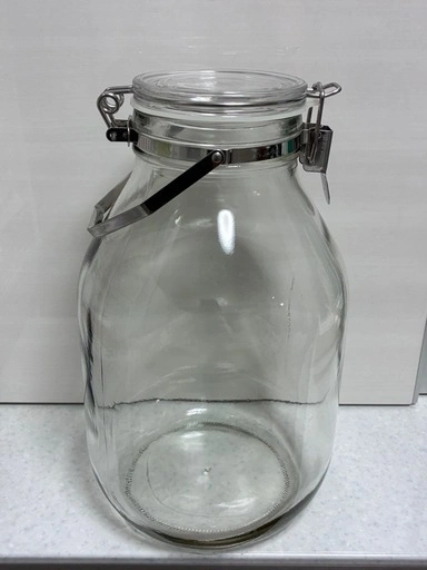 セラーメイト 【新タイプ】 取手付 密封瓶 保存容器 梅酒 びん 果実酒 づくり 4L ガラス 日本製の写真2枚目