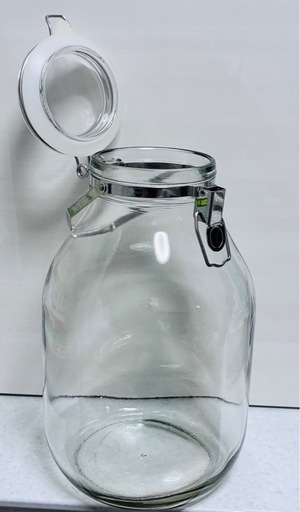 セラーメイト 【新タイプ】 取手付 密封瓶 保存容器 梅酒 びん 果実酒 づくり 4L ガラス 日本製の写真4枚目