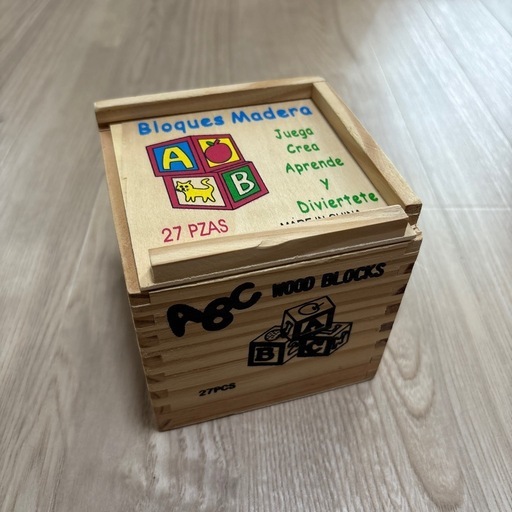木製　ブロック　英語　27個　箱付き